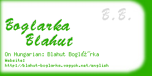 boglarka blahut business card